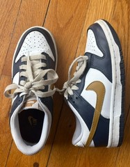 Nike Dunk Low – Midnight Navy Wheat Gold – Size 3.5Y EUC FB9109-111