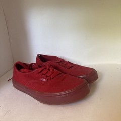 VANS Old Skool Translucent Skate Shoes Red Monochrome Youth Kids Size 3 See Pics