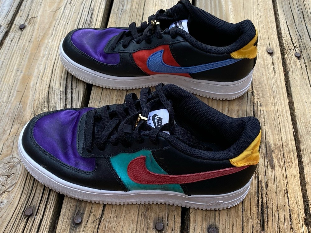 Nike Air Force 1 LV8 EMB WNBA Youth Size 7 Color Bleed Sneakers Shoes Multi Colr