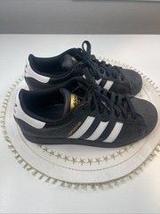 Adidas Superstar Core Black White Sneaker Youth 7, Womens 8.5, Mens 7
