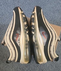 Nike Air Max 97 (Gs) White Black Brown Remix DB2017-100 Sz 6.5Y