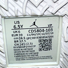 Nike Jordan Why Not Zero.3 GS Sneakers CD5804-103 Youth Size 6.5 Women’s 8