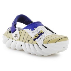NIB/ NWT Kid Crocs Echo Clog Dragon Ball Z Vegeta 211138 90H Tan/Blue/White