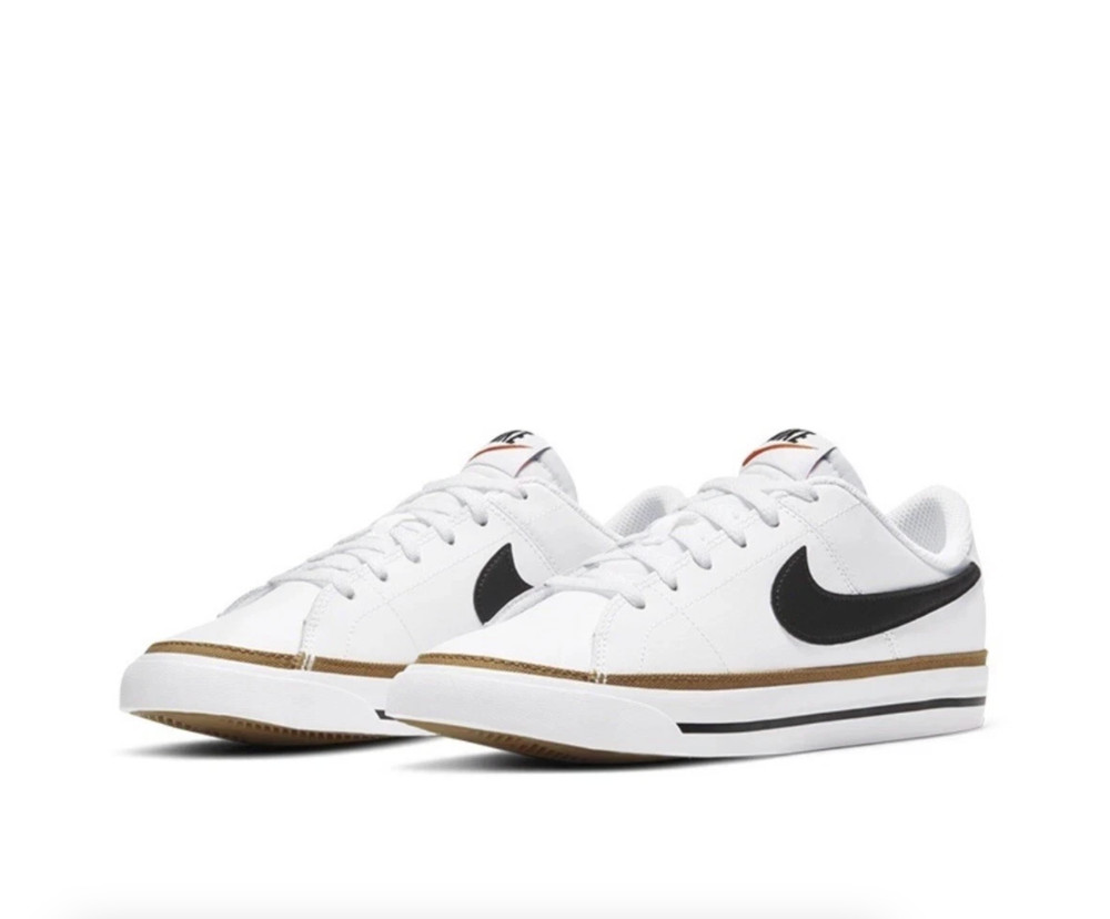 Nike Court Legacy GS Sneakers White Black Lifestyle Shoes Size 5.5Y DA5380-102