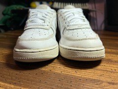 Nike™ AIR FORCE 1 Shoes ~ White/White ~ 314193-117 ~ YOUTH Sz 1Y