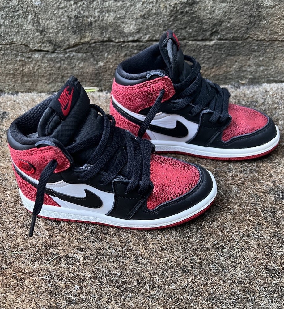 Jordan 1 Retro High OG Varsity Red/Black/White Children’s Size 10