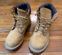 Timberland Premium Waterproof Boots Youth Size 1.5 M Wheat Gold 12709
