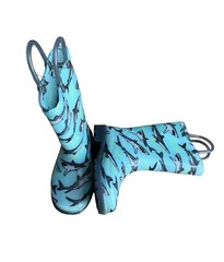 Western Chief Kids Light-Up Waterproof Rain Boot with Pull on Handles-Size 9 New