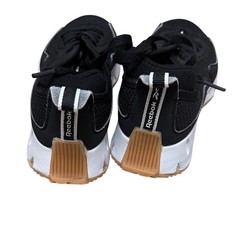 Reebok Zig Dynamica Kids Sneakers Black White Gum Sole Athletic Shoes