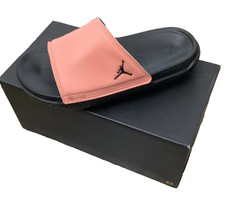 Size 4Y Nike Jordan Play Slides GS Light Madder Root Black Pool Sandals DQ3761
