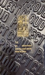 Project Cloud “Dream Warm” Genuine Leather Suede Navy Children Slippers 12 NIB