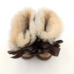 UGG Mini Bailey Bow II Boots Toddler/Little Kids Chestnut Size US7 EU23.5