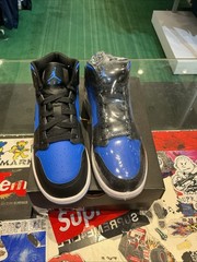 Dq8423 042 Jordan 1 Mid Black Royal Blue (GS) Sz 5.5y