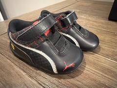 PUMA X FERRARI Drift Cat 6 L SF V Black Leather Baby Cradle Sneakers US 4 C