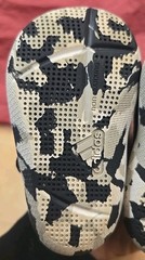 adidas Black White Camouflage Mesh Slip-On Athletic Shoes Unisex Baby Sz 3k