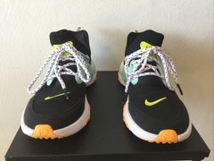 Nike react black/blue/pink/green/orange shoes Youth Size 6