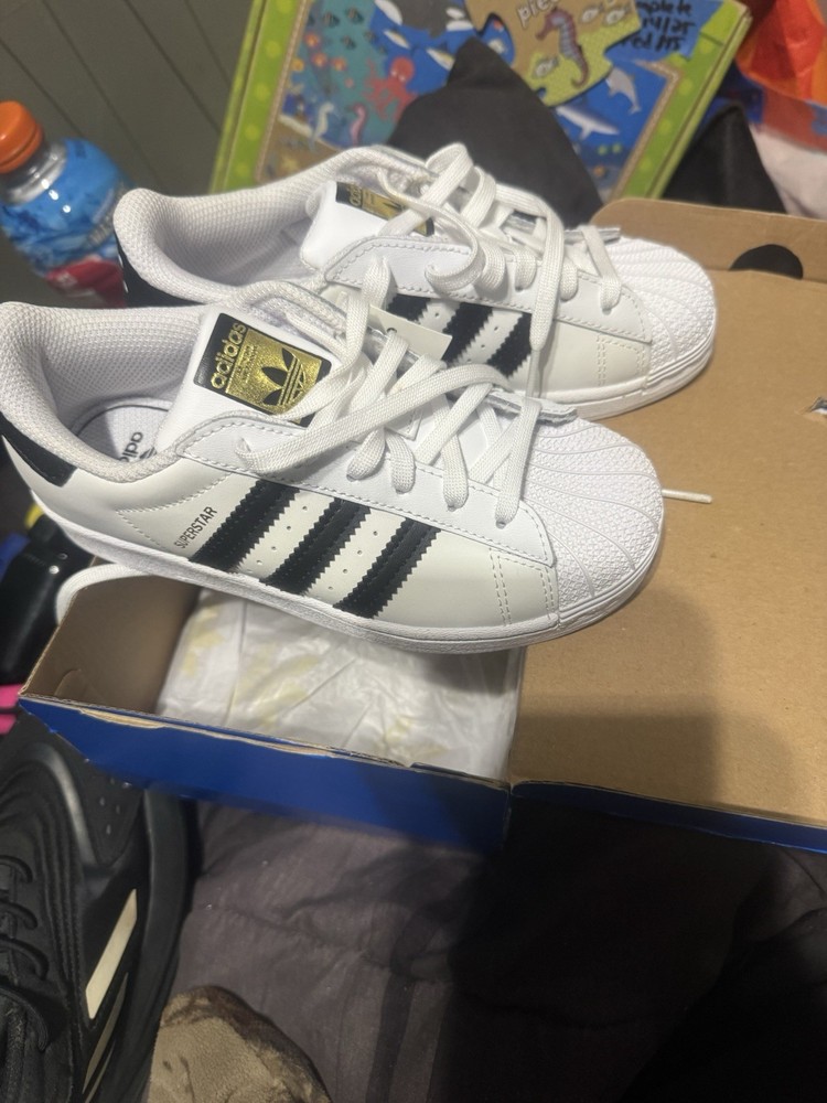 Adidas Superstar Sneakers With Box Brand New Size 13-1/2 Kids