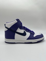 Size 5 (GS) – Nike Dunk High Electro Purple Midnight Navy DH9751 100 White Navy