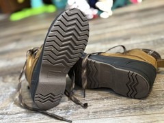 Magellan Outdoors Duck Boots Waterproof Lace-Up Brown Black Unisex Kids Size 13