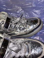 Metallic Light Up Shoes Size 1 Unisex