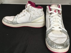 Jordan Flight Origin 2 White Grey Elephant Pink 729519-160 Youth 8Y