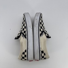 VANS Slip On Checkerboard Canvas Loafers Kids Size US 1.5 Black White