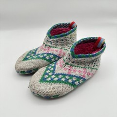 Bombas Gripper Slippers Toddler Size 5-7 House Shoes Camping Winter Lounge