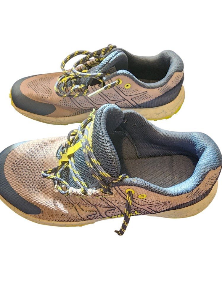 Merrell Moab Flight Low Hiking Shoes Boys size 5M Gray Blue Walking MK266770