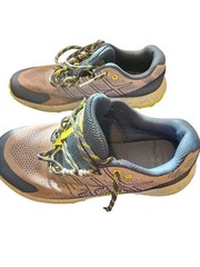 Merrell Moab Flight Low Hiking Shoes Boys size 5M Gray Blue Walking MK266770