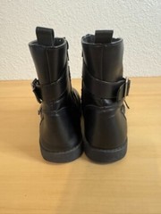 Fabkids Studded Strap Moto Boots Black Size 13