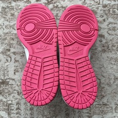 Nike Dunk Low Laser Fuchsia Sneaker (GS) FB9109-102 Size 5.5Y
