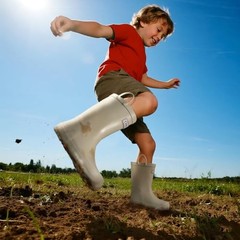 Kids Rain Boots Premium Collection, Waterproof Natural 9 Toddler Classic Beige