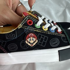 Ground Up Super Mario Black Multicolor Sneakers Unisex Kids Size 12 Lace-Up