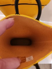 Lands‘ End Kids‘ Wellies Pull On Splash Rubber Rain Boots Yellow Size Y 13