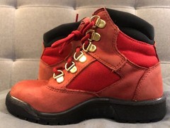 Timberland 6” Field Boot Dark Red Nubuck Kid’s Size 13.5