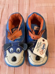 Zooligans Sparky the Puppy Blue Orange Shoes Dog Fan Sz 1 Youth NWT