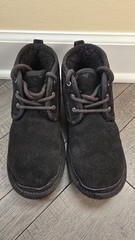UGG Neumel II Chukka Boots Kids Size 2 Black Y2K Preppy Youth Lace Up Suede