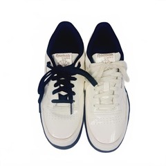 Reebok Classics Club C Chalk White Black Tennis Shoes Sneakers Youth Size 4.5