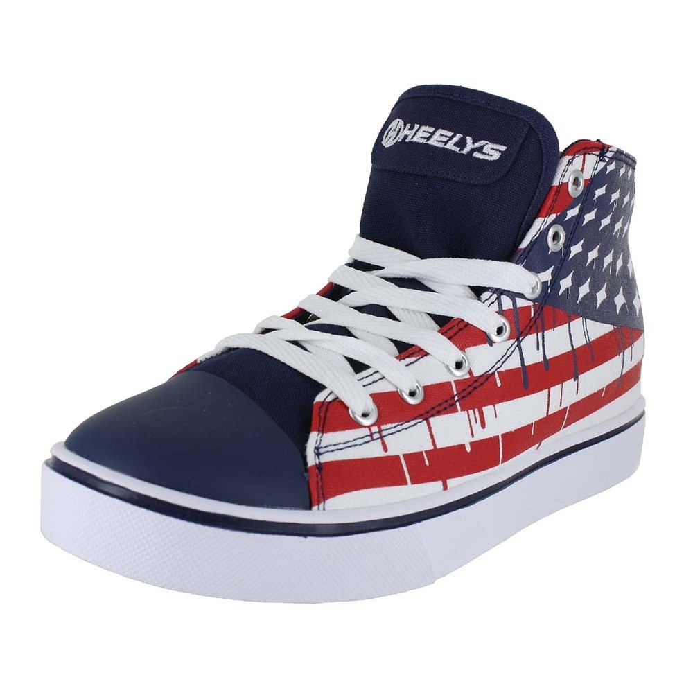 HEELYS HUSTLE AMERICAN FLAG BL WHT RD 778102H KIDS US SIZES