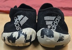 adidas Black White Camouflage Mesh Slip-On Athletic Shoes Unisex Baby Sz 3k