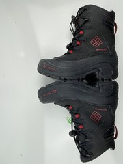 Columbia Youth Bugaboot Plus III Omni-Heat 200g Black Red BY1320-010 Size 1 NWOB