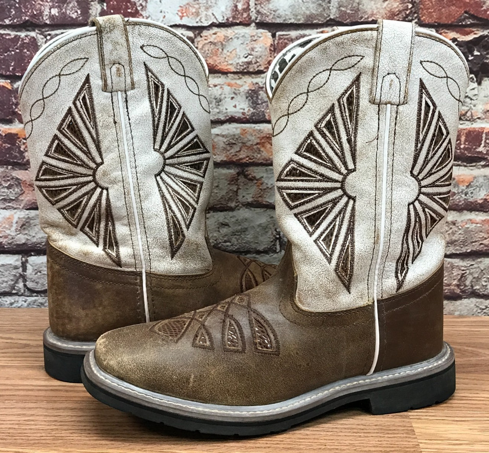 Dan Post Boots Youth Size 6 DPC-3953 Cowboy Western Distressed