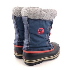 Sorel Yoot Pac Nylon Winter Snow Boots Big Kids Youth Size 6 EUR 38 Blue Red WP