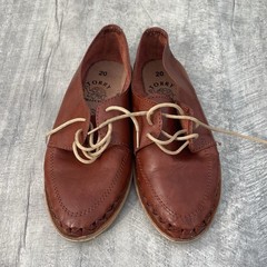 Huaraches Size 20 (approximately US 1 Youth/2 Youth) Brown Leather Shoes