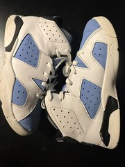 Jordan 6 Retro UNC White Size 2Y PS Kid’s DV3605-410 Shoes University Blue Used