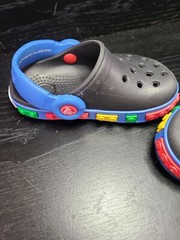 Crocs Classic Legos Black Slip On Clogs Baby Toddler Size C 4/5
