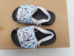 AIYAO Little kids Slides Sandals for Beach Pool Shoes sizes 9.5,11 & 13