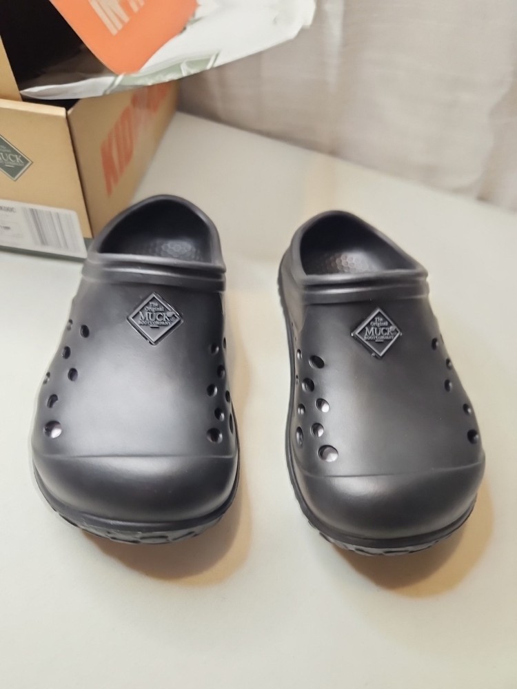 Kids Muck Muckster Lite Clog Child Black Size 10 New