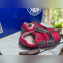 BIRKENSTOCK Kids Astee Leather Supportive ColorBlock Sneaker Shoes Regular Fit