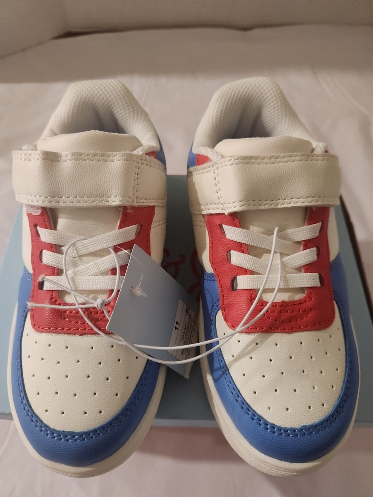 Cat & Jack Jaid Kids Sneakers Multicolored Blue Red Green Yellow Size 11 NWT
